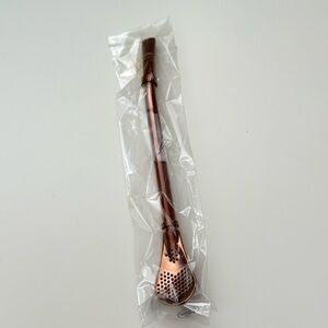 Copper Stainless Steel Bombilla Straw Brand New in Packaging